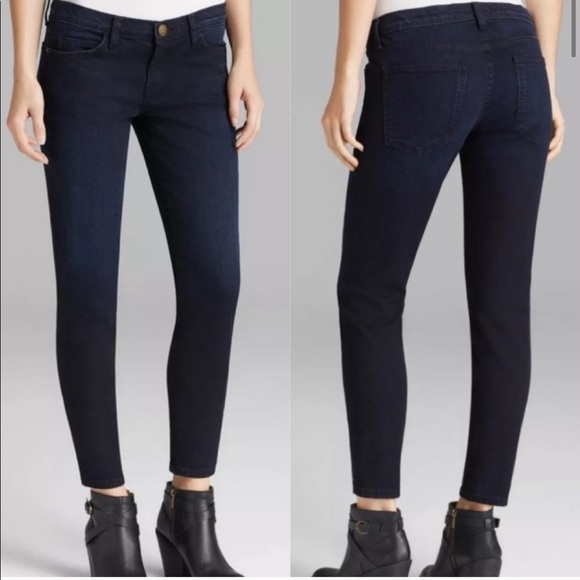 CURRENT/ELLIOTT The Skinny Ankle OD Black Faded Jeans Size 24 - Picture 7 of 7